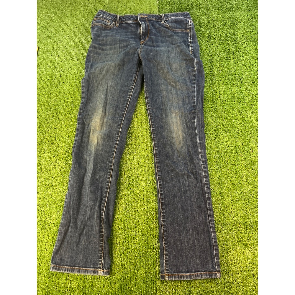 Liz Claiborne Dark Wash Denim Jeans Straight Leg Everyday‎ Comfort Women 10